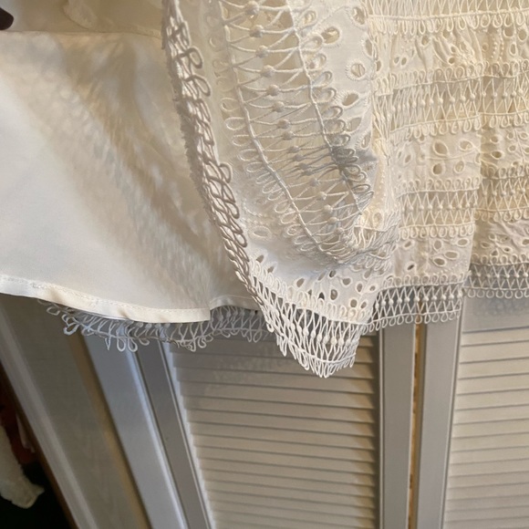 Zimmermann style cotton embroidered dress size M - Picture 6 of 9